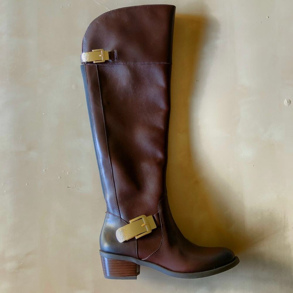 🌟HP🌟 Vince Camuto Knee High Over the Knee Leather Riding Boots - Picture 2 of 7